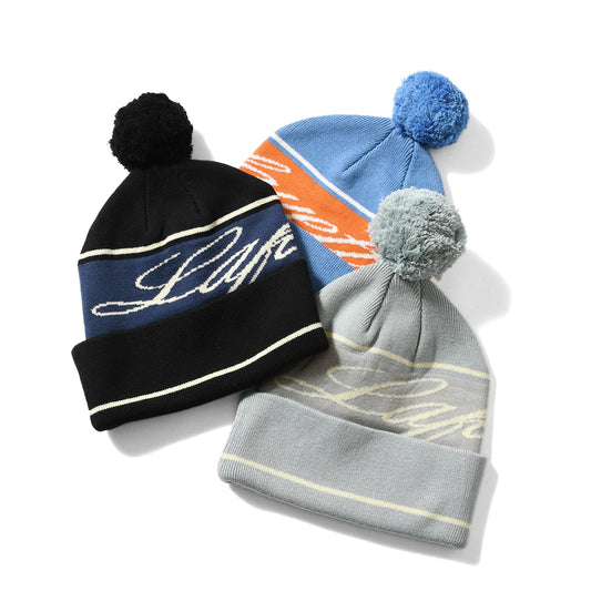 PLAYFIELD POM KNIT CAP【LA251408】