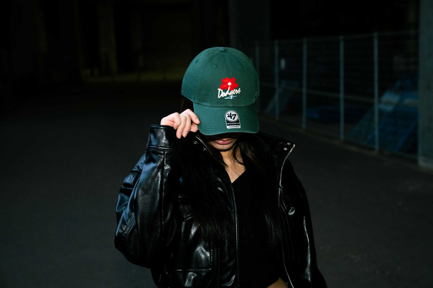 ’47 BRAND Los Angeles Dodgers - CLEAN UP FLORA DARK GREEN【14920538 47A-CLP-B-GLRYC12HTS-DG】