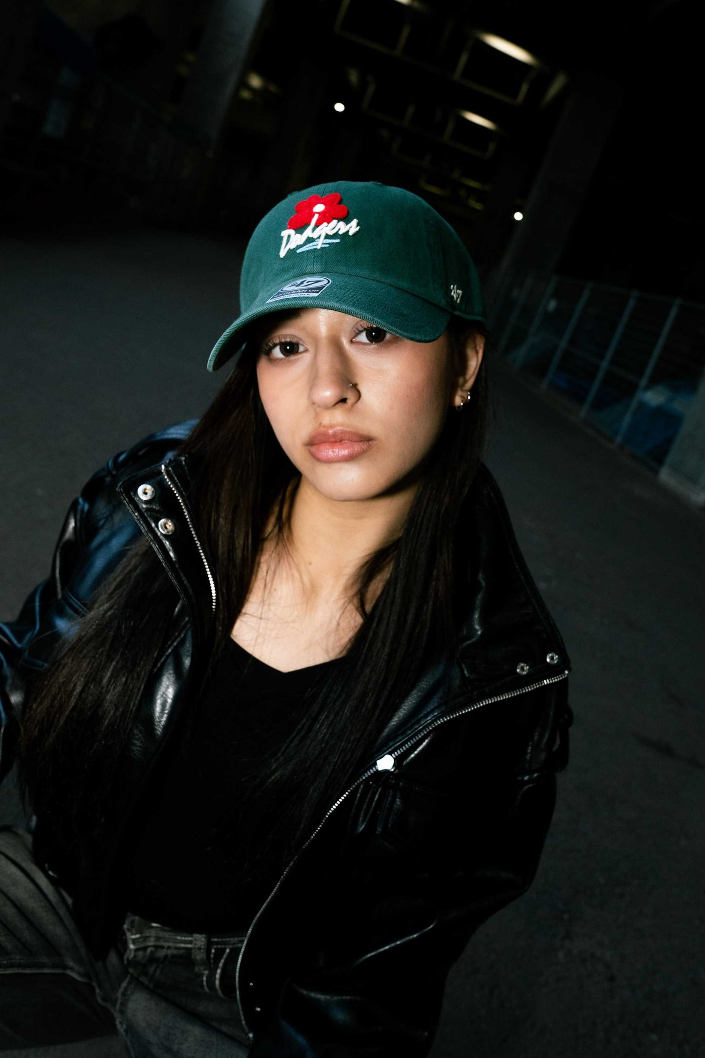 ’47 BRAND Los Angeles Dodgers - CLEAN UP FLORA DARK GREEN【14920538 47A-CLP-B-GLRYC12HTS-DG】