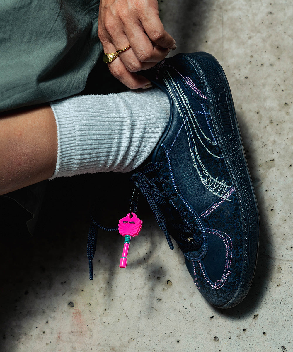 PUMA - PALERMO SQUID GAME PUMA NAVY-BRIGHT MELON【403859-01】
