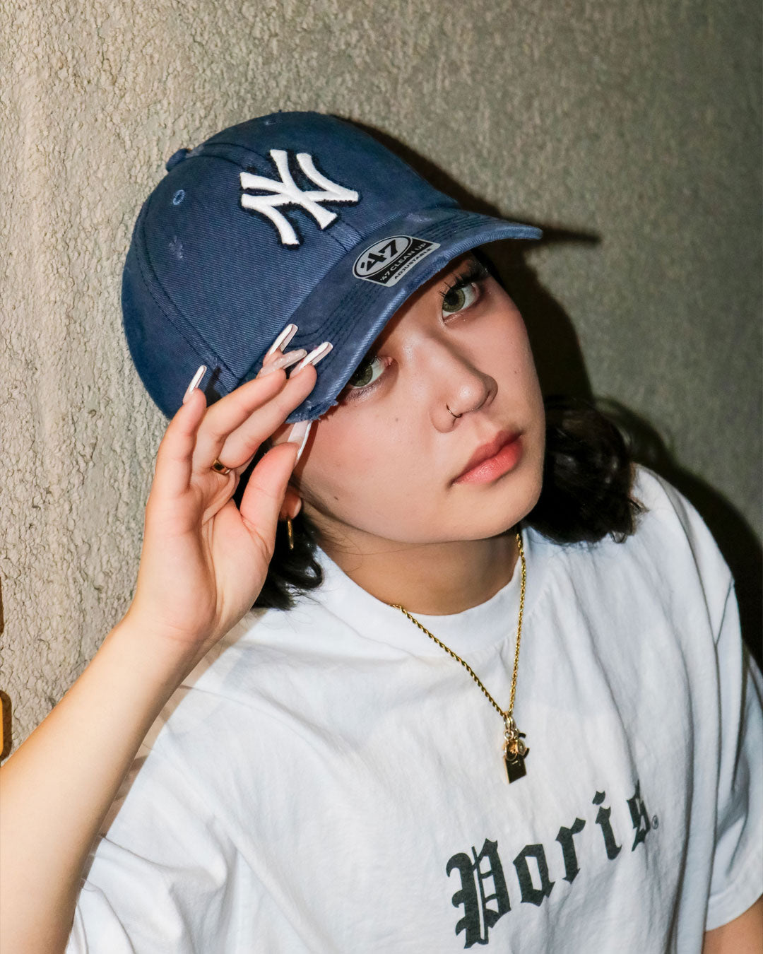 ’47 BRAND New York Yankees - CLEAN UP WELL-WORN RUSTED NAVY【14920508 47A-CLP-B-WTHRD17HTS-T5A】