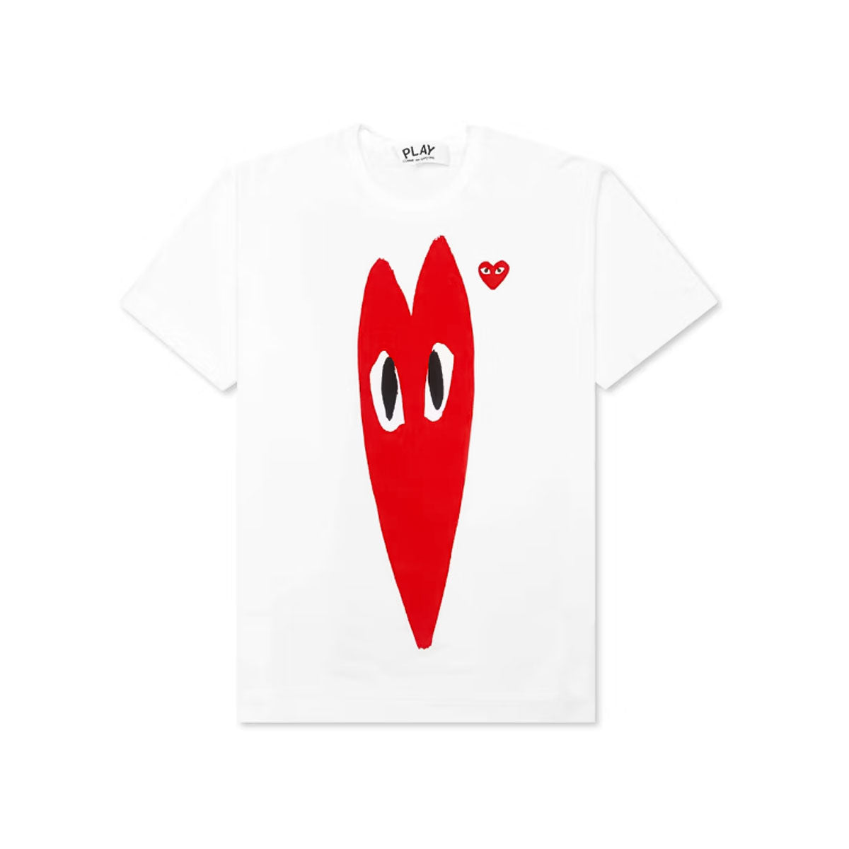 PLAY CDG "Red Emblem/Long Heart" T-SHIRT プレイ コム デ ギャルソン Tシャツ "レッドエンブレム/ロングハート"【 AX-T224-051】