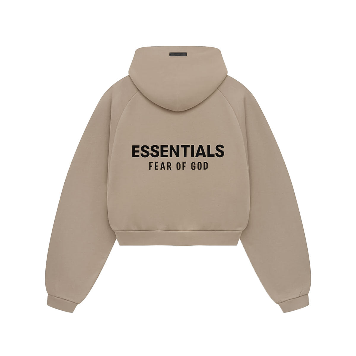 Fear of God ESSENTIALS - FLEECE CROPPED HOODIE DESERT SAND 【192HO247417FW】