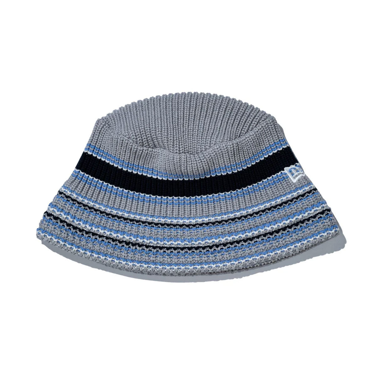 NEW ERA - KNIT BUCKET MULTI BORDER LIGHT GRY 【14518194】