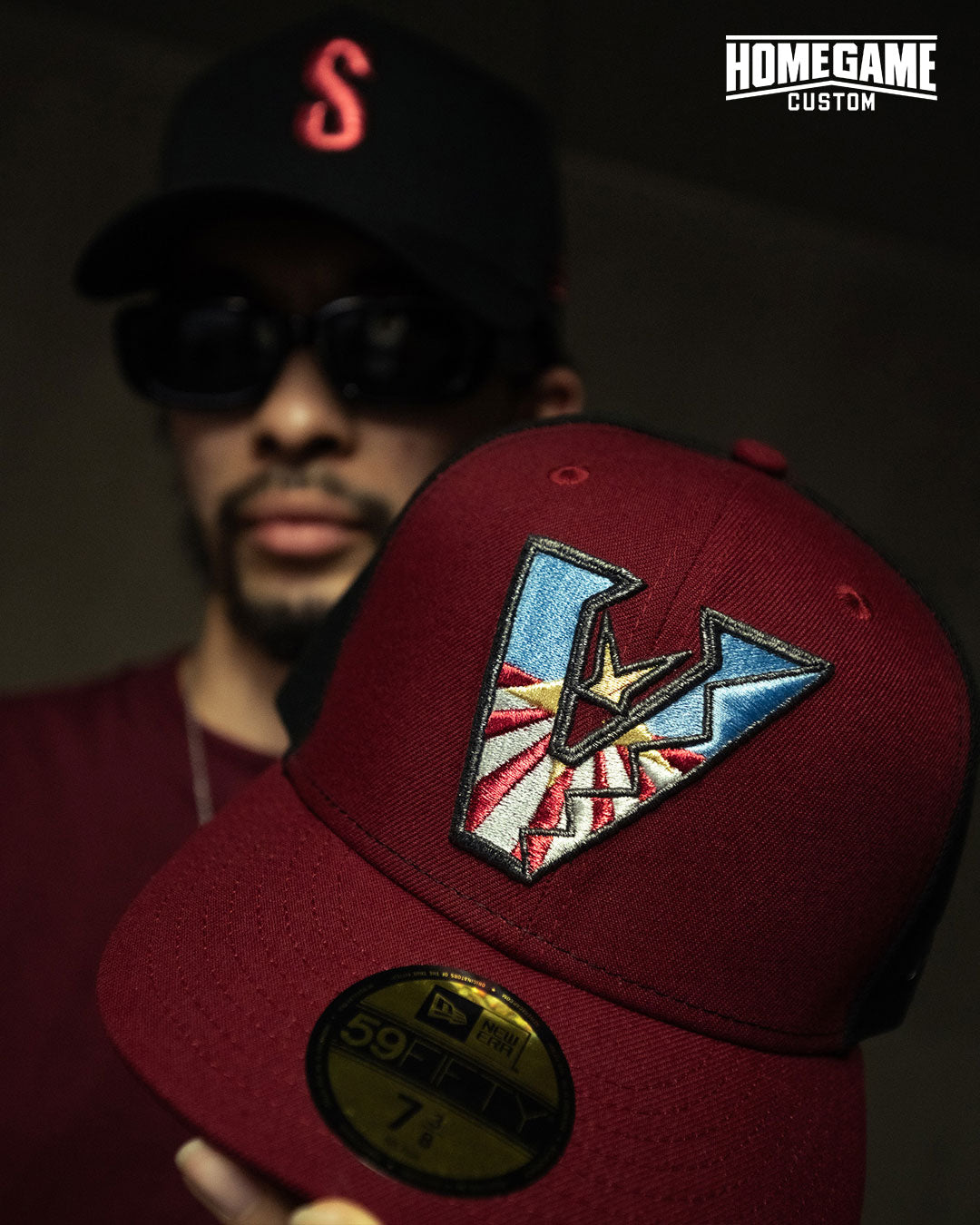NEW ERA - ARIZONA DIAMONDBACKS CO UPSIDEDOWN 59FIFTY CARDINAL/BLACK【71059674】