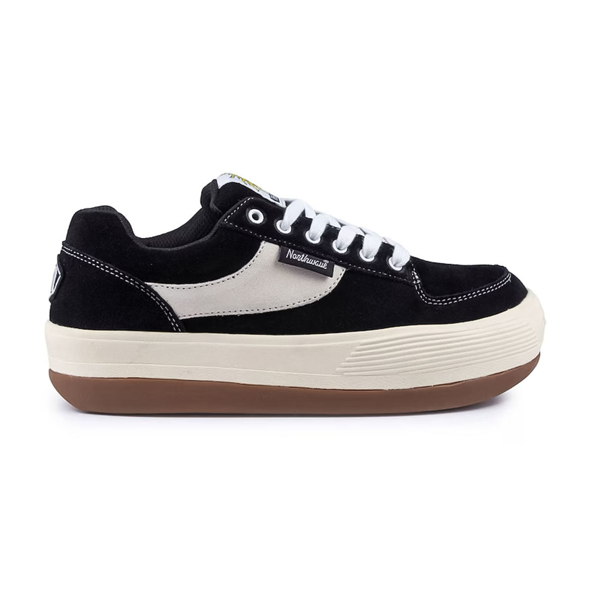 NORTH WAVE - ESPRESSO SUEDE BLACK/WHITE 【NW001-BLW】