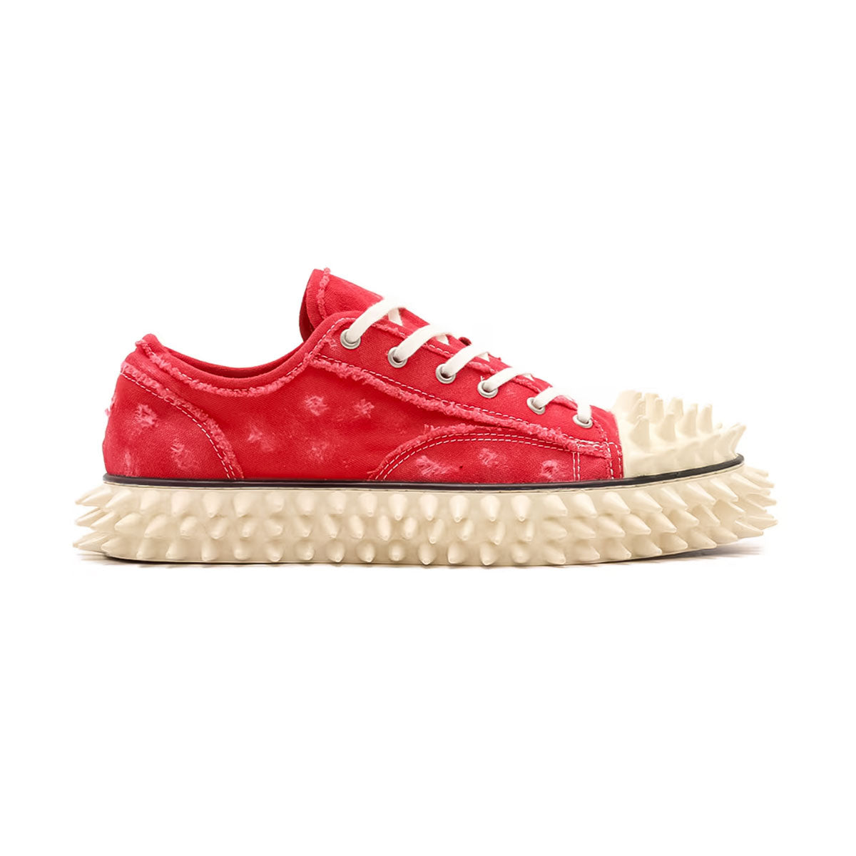 doublet - SPIKY CANVAS SNEAKER RED 【25SS60FT67】