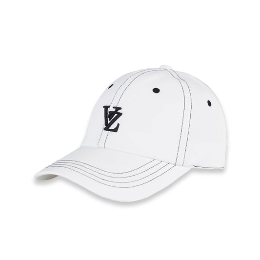 VARZAR バザール 3D Monogram Stitched Overfit Ball Cap WHITE