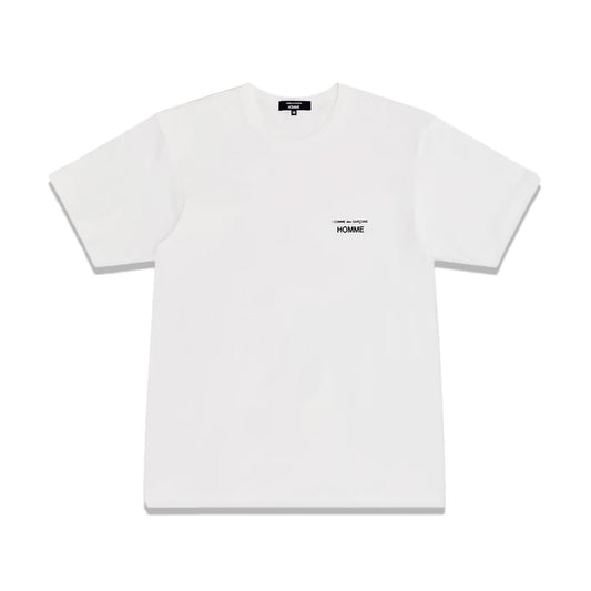 COMME des GARCONS HOMME - COTTON LOGO TEE WHITE 【HO-T101-051】