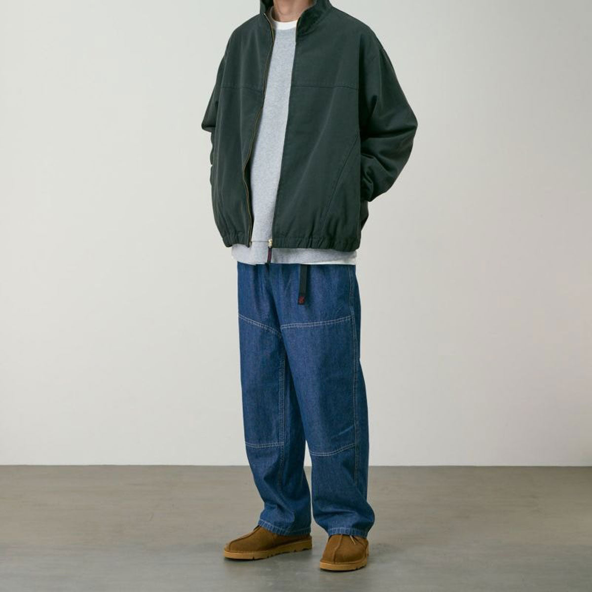 Gramicci - JAPANESE CHAMBRAY DOUBLE KNEE NAVY 【G6SM-P015