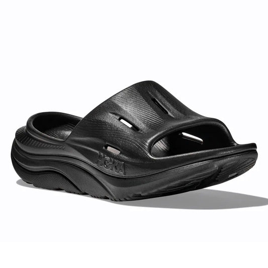 HOKA ORA RECOVERY SLIDE 3 BLACK / BLACK [1135061-BBLC]