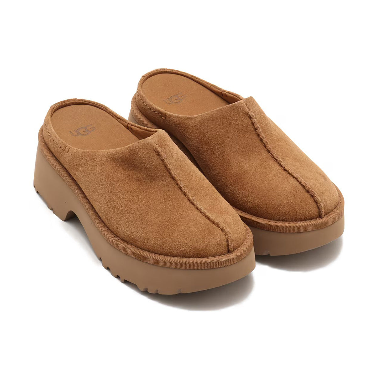 UGG アグ W NEW HEIGHTS CLOG CHESTNUT 【1152731-CHE】