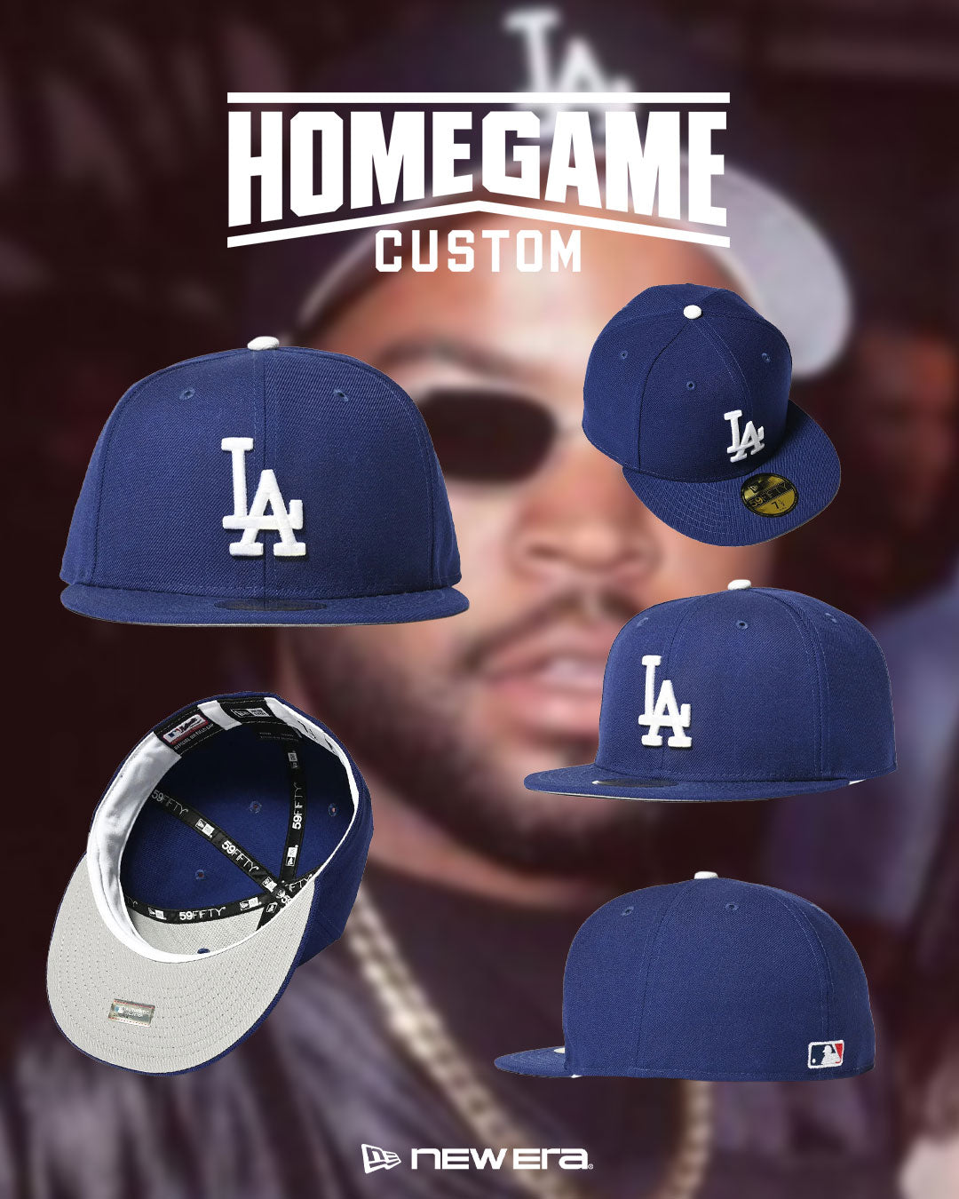 新時代洛杉磯道奇隊 - 59FIFTY 老AUTH DK ROYAL [115536​​09]