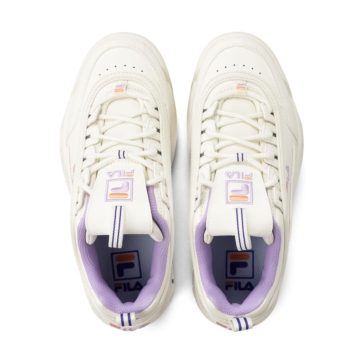 FILA - DISRUPTOR II SNOW WHITE/PURPLE/ORANGE 【USS25007-148】
