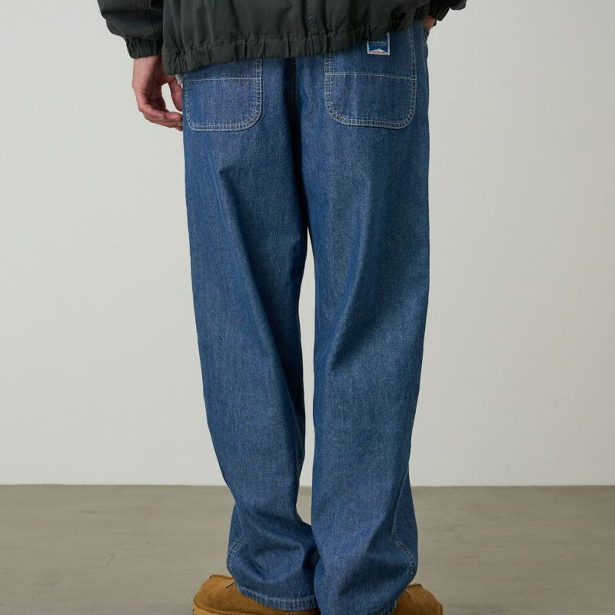 Gramicci - JAPANESE CHAMBRAY DOUBLE KNEE NAVY 【G6SM-P015