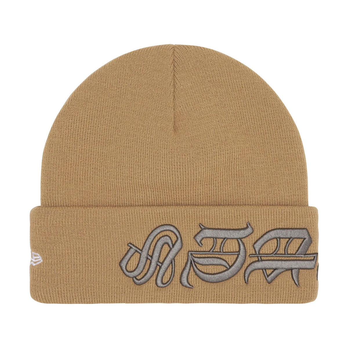 Supreme × New Era - Blackletter Beanie BROWN