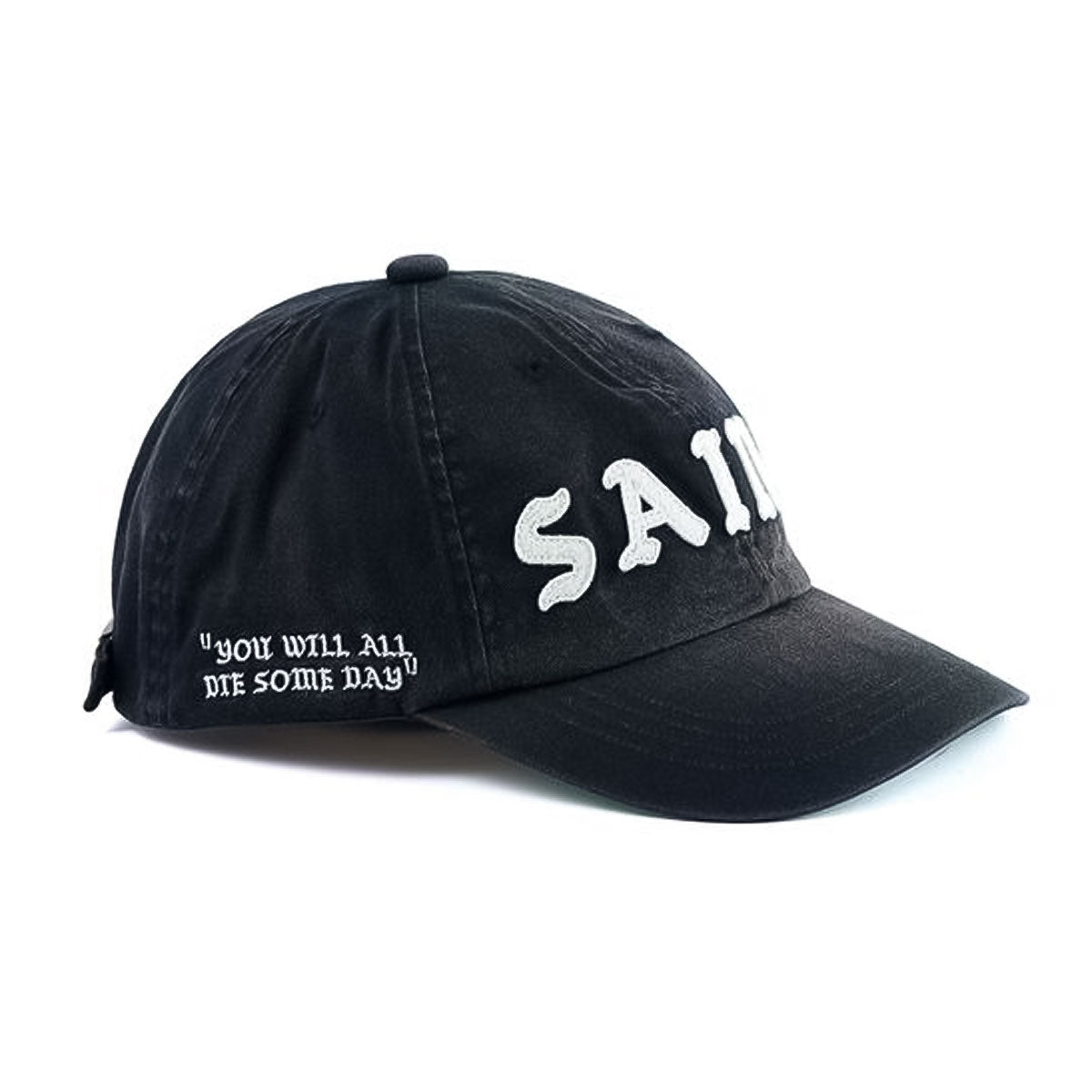 SAINT Mxxxxxx - 6PANEL CAP SAINT BLACK 【SM-HR8-0000-079】