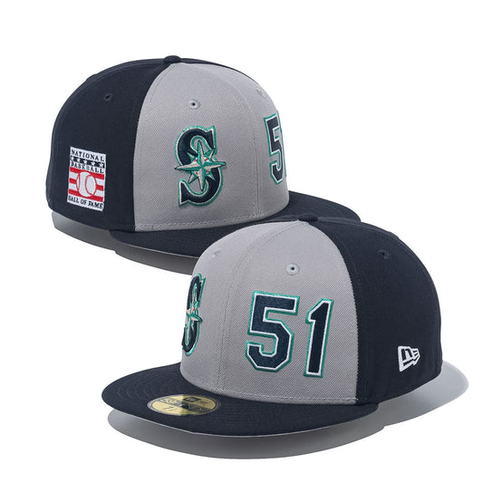 NEW ERA Seattle Mariners - 59FIFTY ICHIRO SUZUKI Hall of Fame 2025 GRAY/NAVY【14724789】