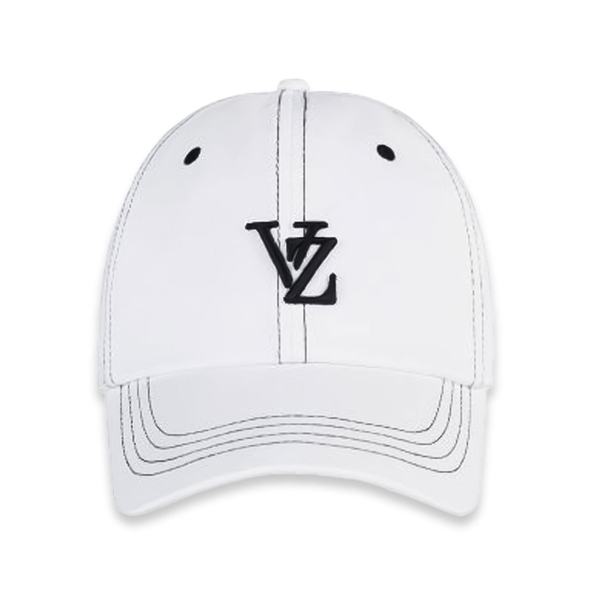 VARZAR バザール 3D Monogram Stitched Overfit Ball Cap WHITE