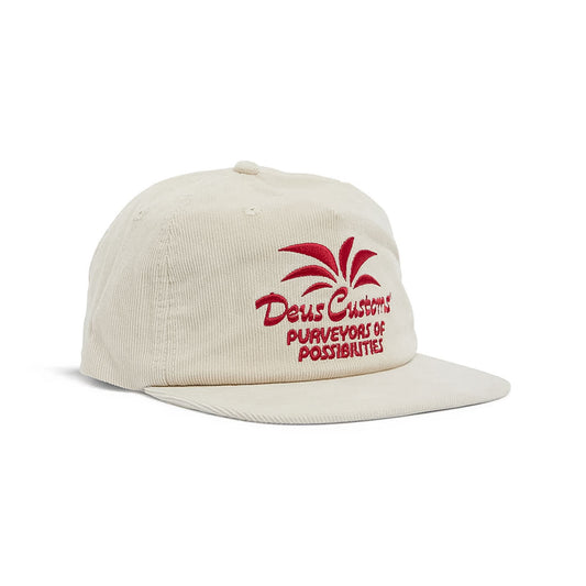 DEUS EX MACHINA LAST RESORT CORD CAP DIRTY WHITE 【DMF247579】