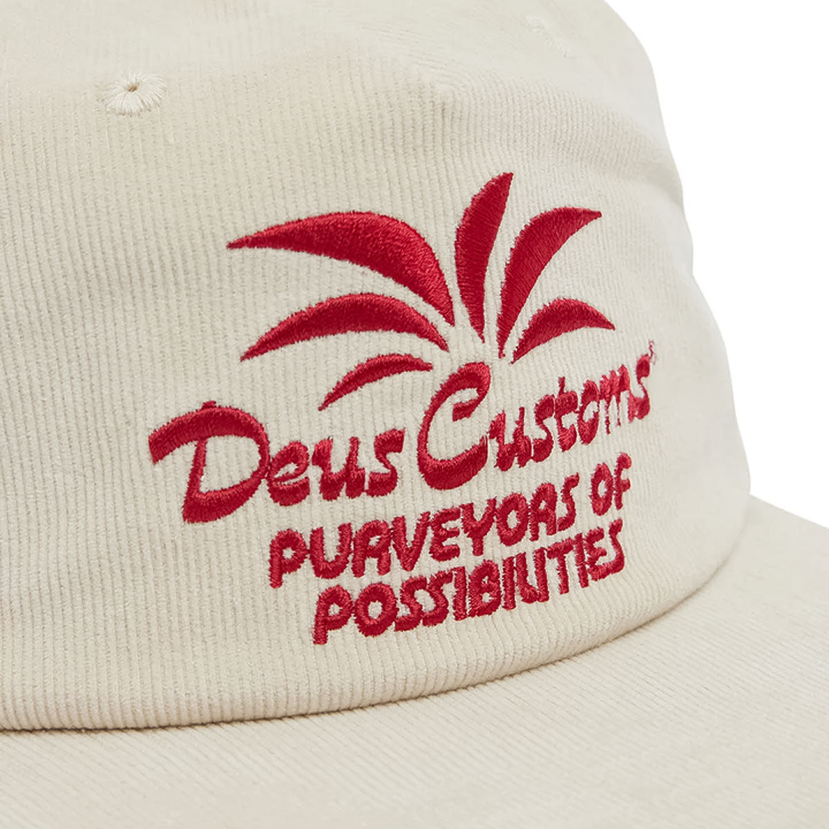 DEUS EX MACHINA LAST RESORT CORD CAP DIRTY WHITE 【DMF247579】