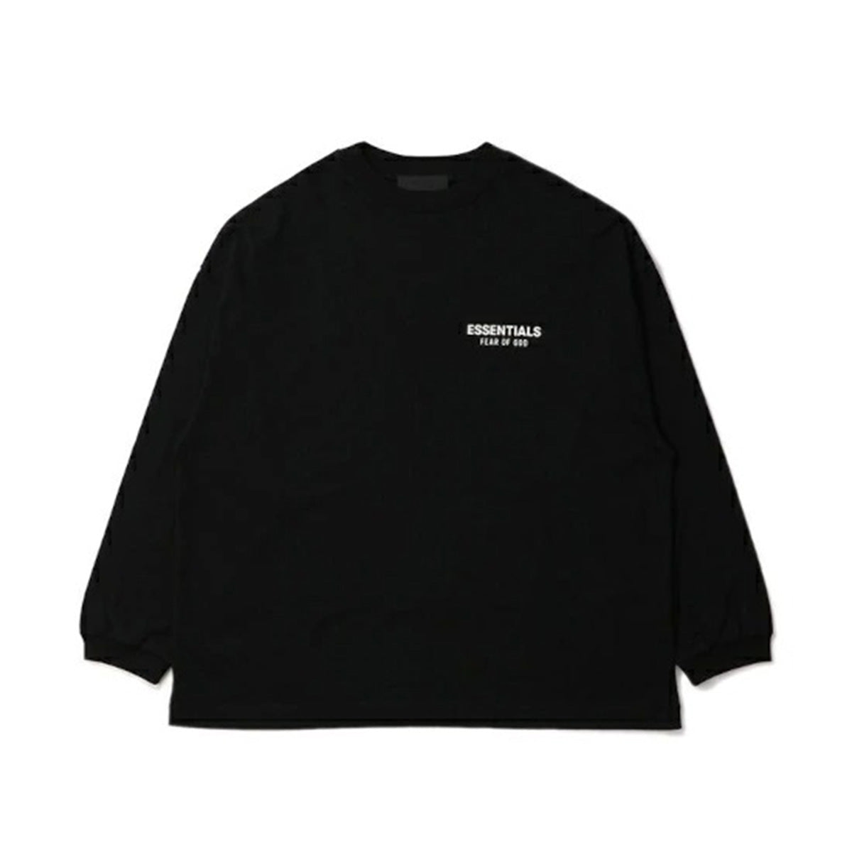 Fear of God ESSENTIALS - JERSEY LONG SLEEVE T-SHIRT BLACK【125HO244370F】