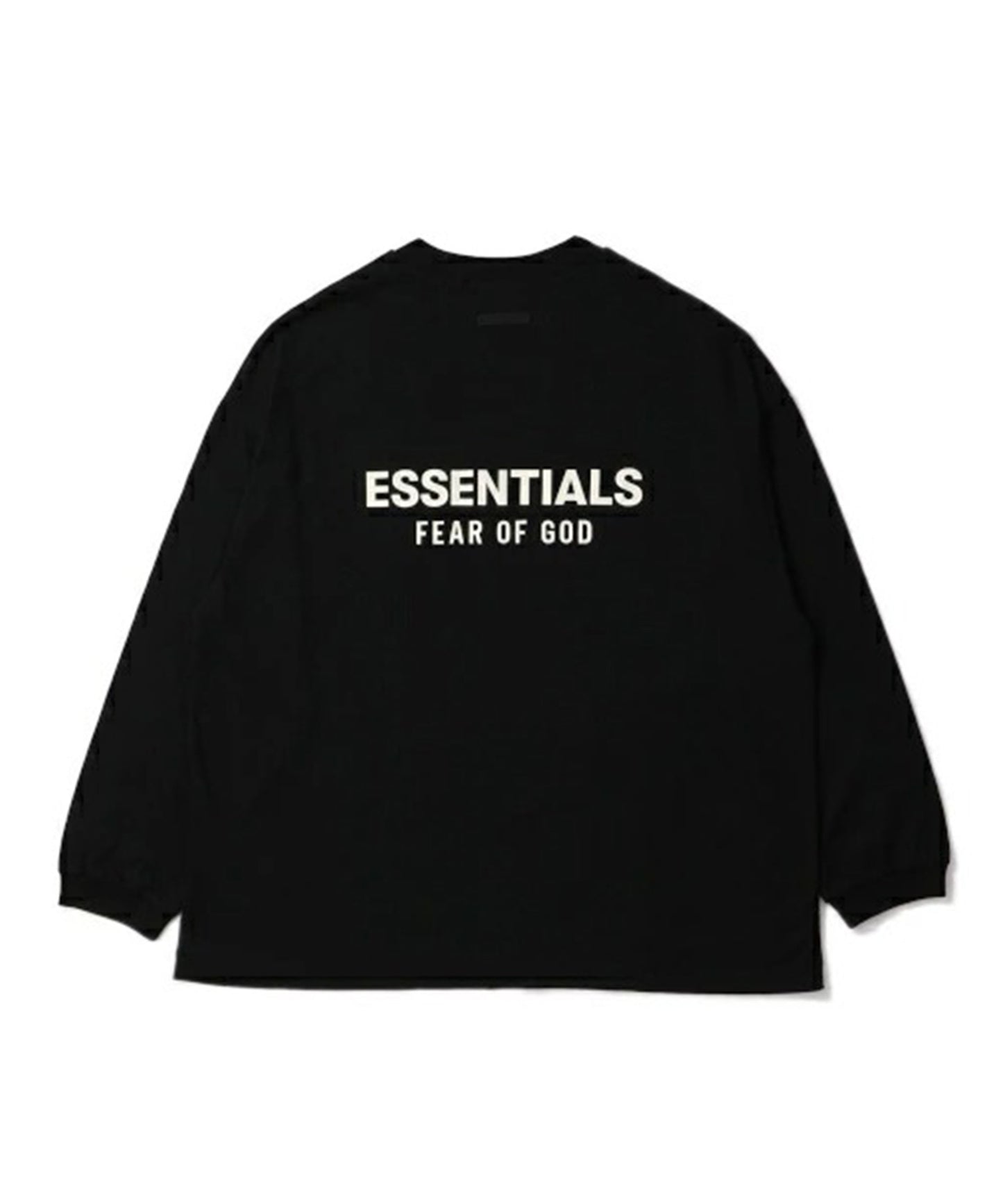 Fear of God ESSENTIALS - JERSEY LONG SLEEVE T-SHIRT BLACK【125HO244370F】