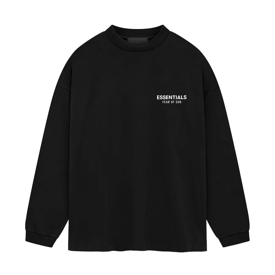 Fear of God ESSENTIALS JERSEY LONG SLEEVE T-SHIRT BLACK 【125HO244370F】