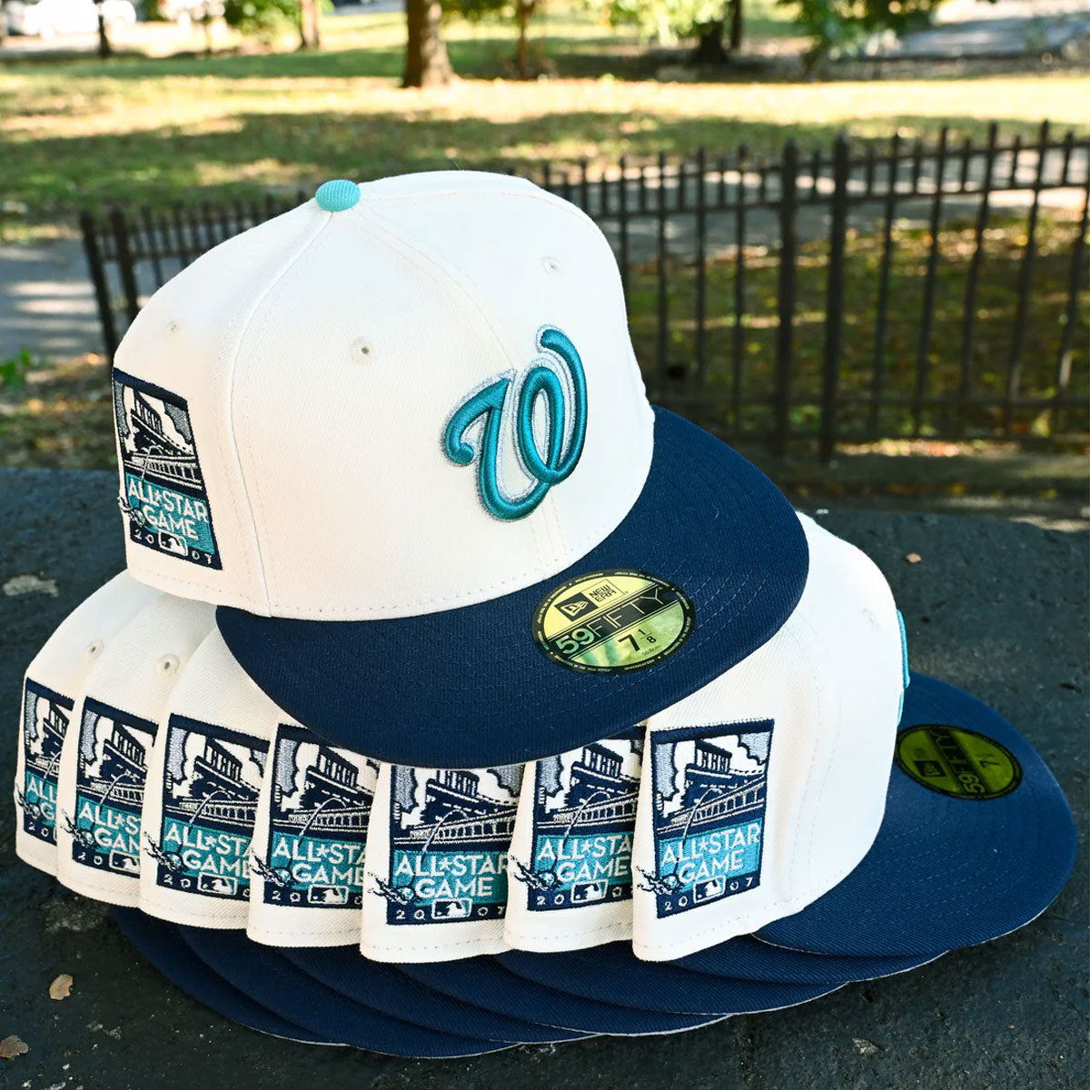 NEW ERA Washington Nationals - 59Fifty 2007 All Star Game Chrome/Oceanside Blue