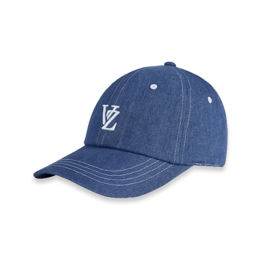 VARZAR バザール 3D Monogram Stitched Overfit Ball Cap BLUE DENIM