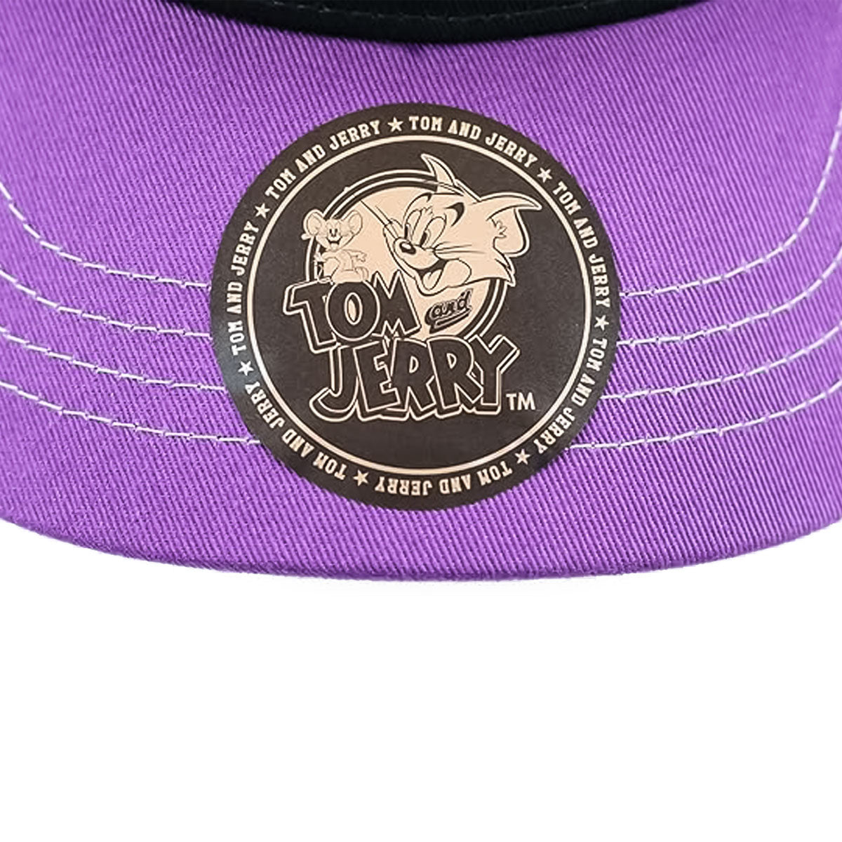 TOMandJERRY MACHO MOUSE TRUCKER CAP BK/PUR 【WNTJ-MCP02】