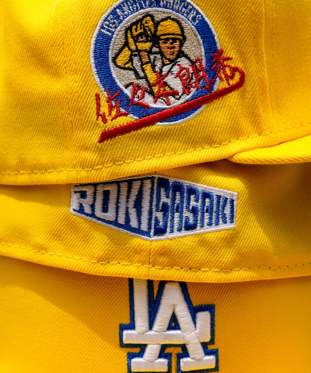 TY MATHIS NEW ERA - Los Angeles Dodgers 59FIFTY Roki Sasaki Patch Yellow