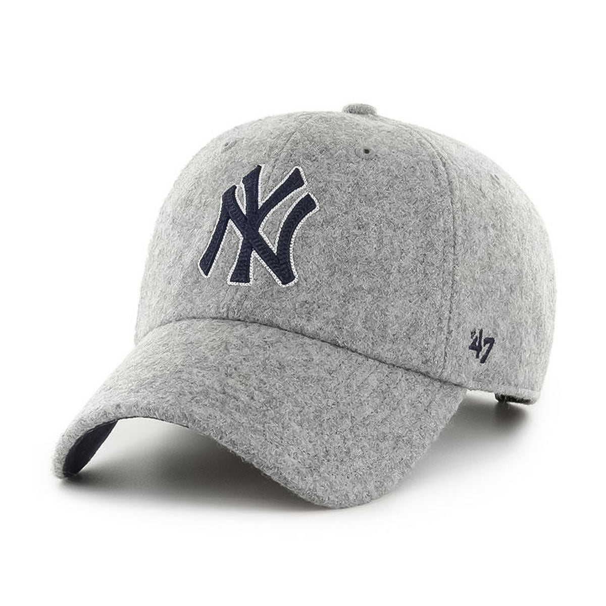 ’47 BRAND - CLEAN UP NEW YORK YANKEES CHAIN STITCH GRAY 【CHSCU17WIS】