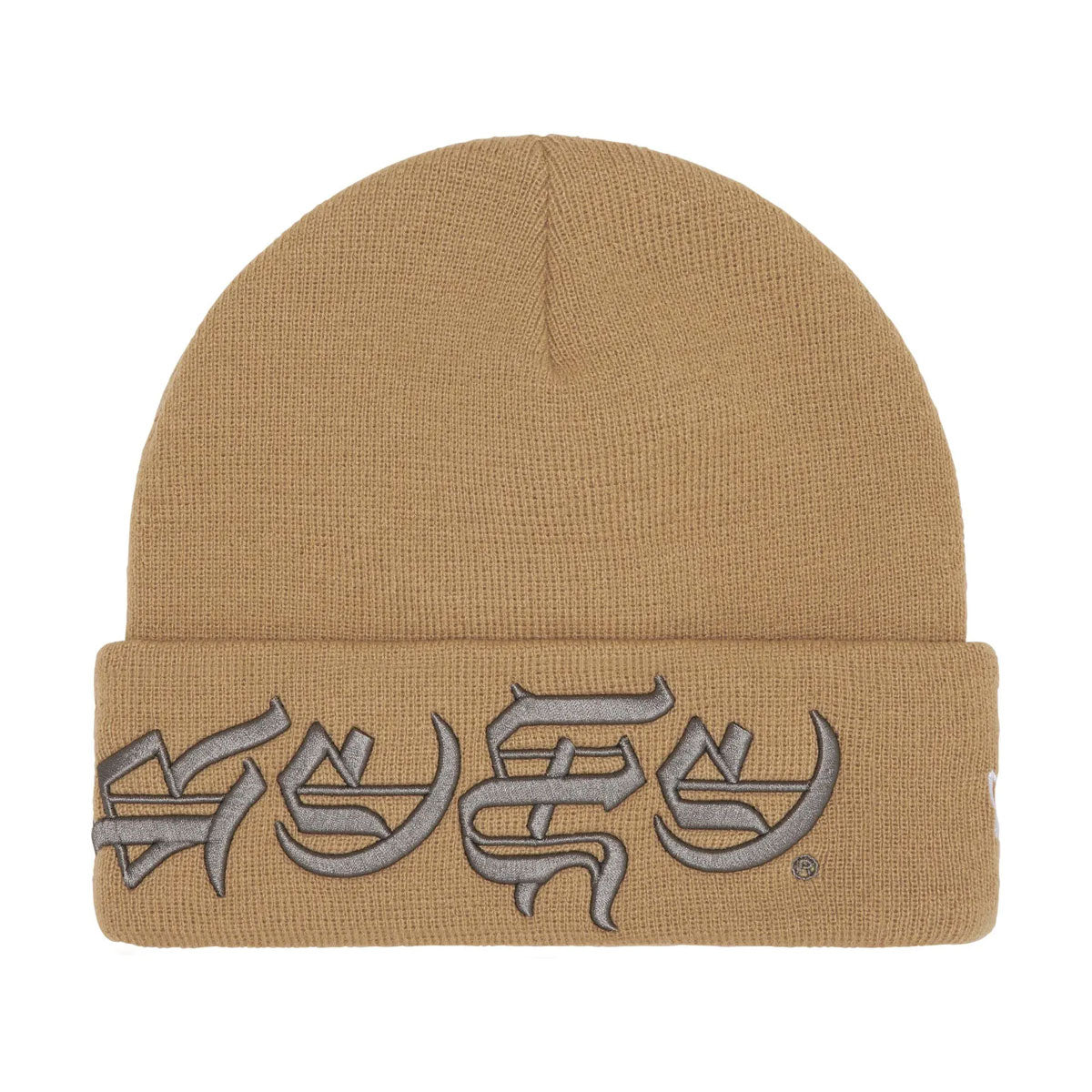 Supreme × New Era - Blackletter Beanie BROWN