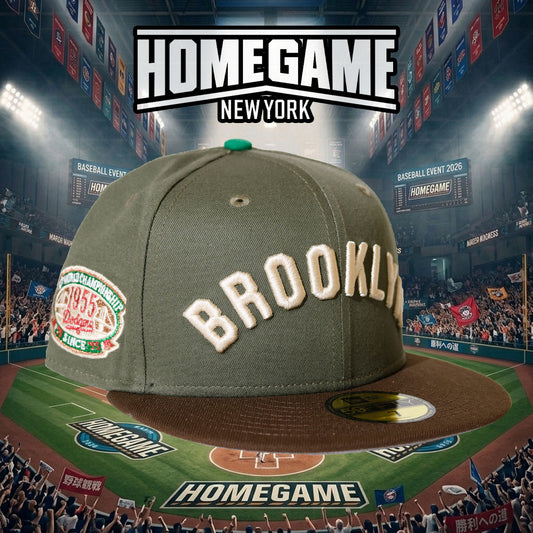 NEW ERA - Brooklyn Dodgers 1st World Championship 59Fifty Olive/Brown