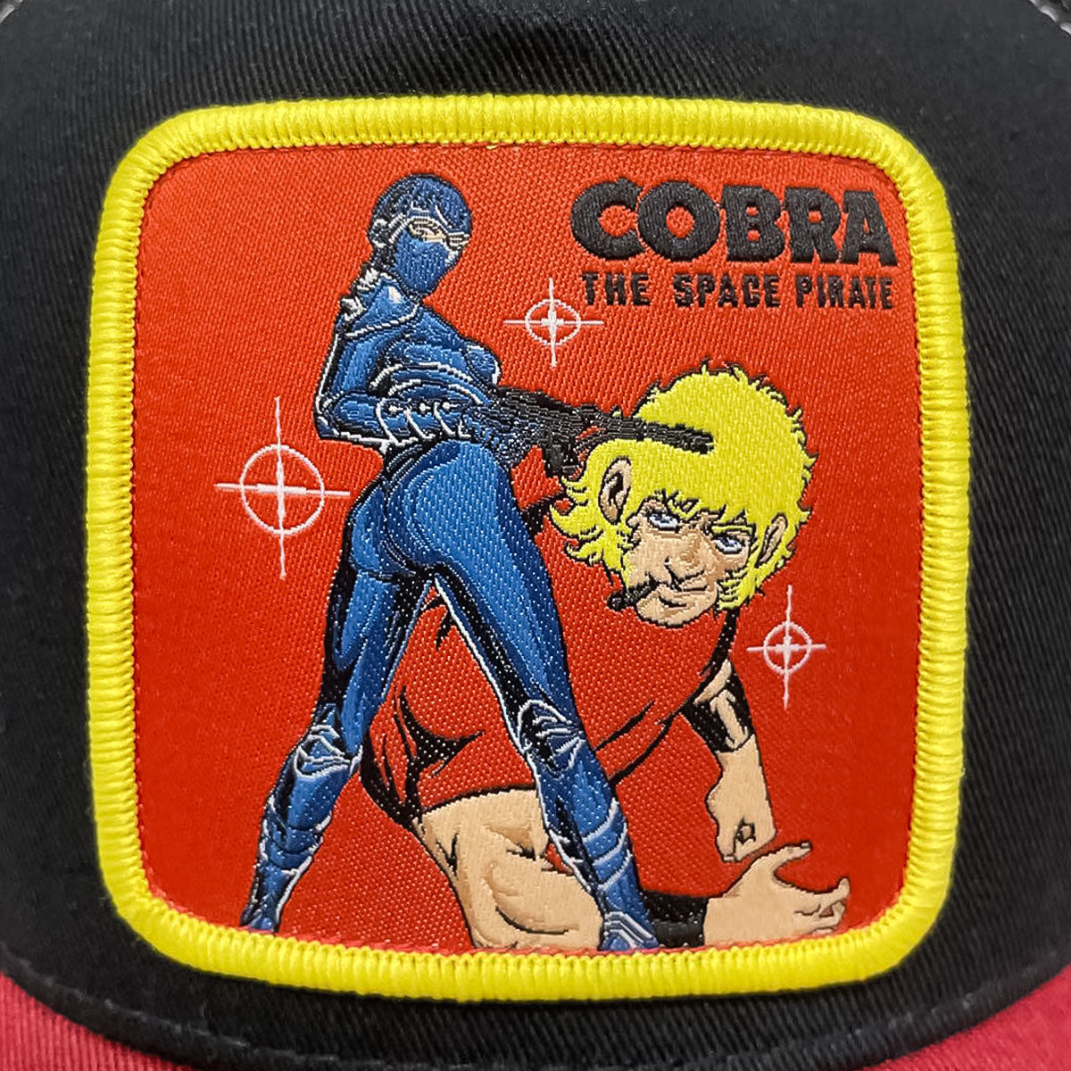 COBRA WAPPEN TRUCKER CAP BLACK/RED  【COB-MCP02】