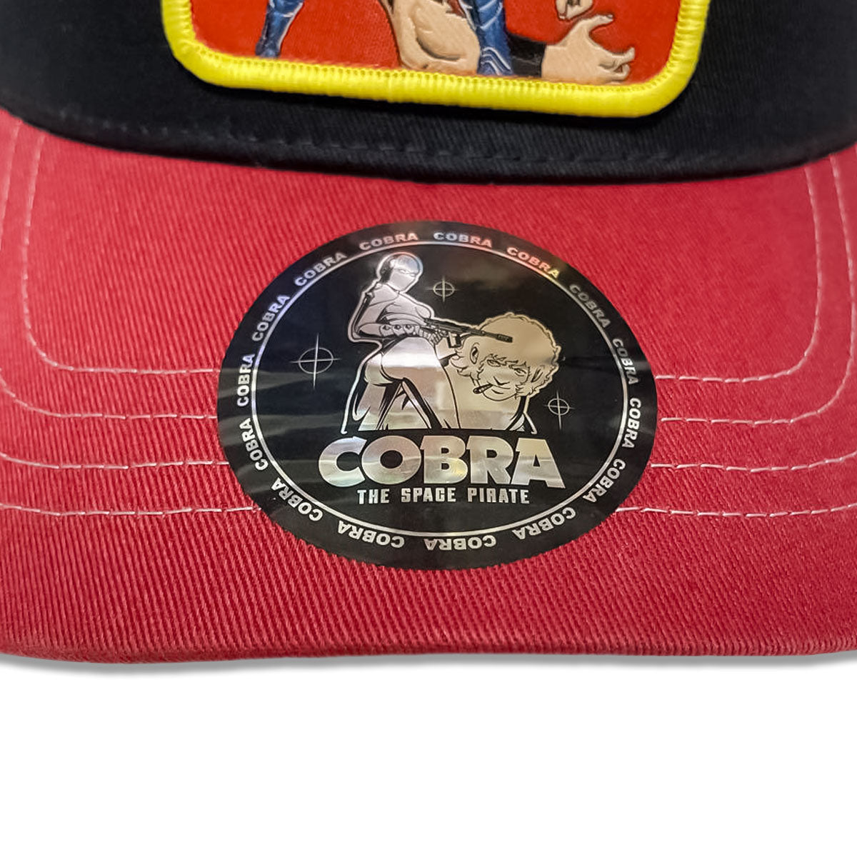 COBRA WAPPEN TRUCKER CAP BLACK/RED  【COB-MCP02】