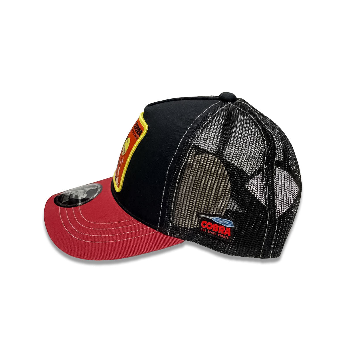 COBRA WAPPEN TRUCKER CAP BLACK/RED  【COB-MCP02】