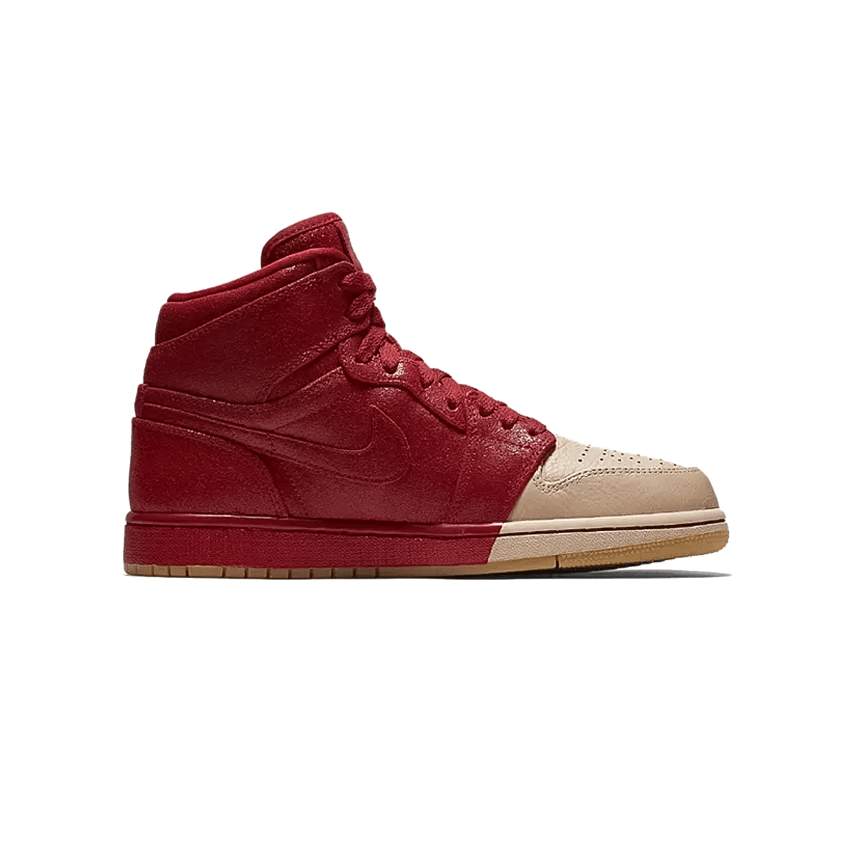 NIKE GIRLS WMNS AIR JORDAN 1 RETRO HIGH PRM「健身房紅/金屬金」耐吉女式 Air Jordan 1 Retro High Premium「健身房紅/金屬金」 [AH7389-607]