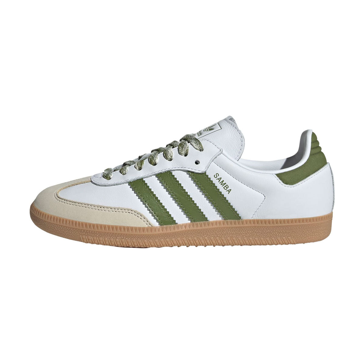 【予約商品】adidas - SAMBA OG WMNS Foot Wear White/Tech Olive/Gum 【JS1352】