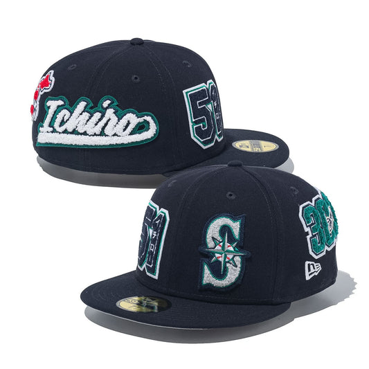 NEW ERA Seattle Mariners - 59FIFTY ICHIRO SUZUKI Hall of Fame 2025 PATCHED NAVY【14724807】