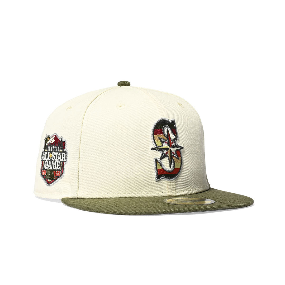 NEW ERA Seattle Mariners - 2023 ALL STAR GAME 59FIFTY CHROME/NEW OLIVE【14148786】