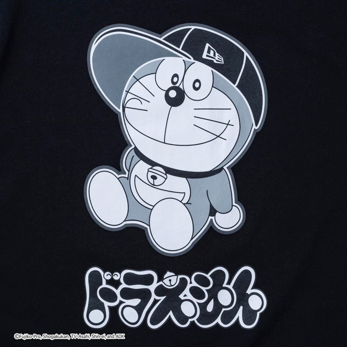 NEW ERA - DORAEMON NECAP S/S OVER SIAE COTTON TEE BLACK 【14520733】