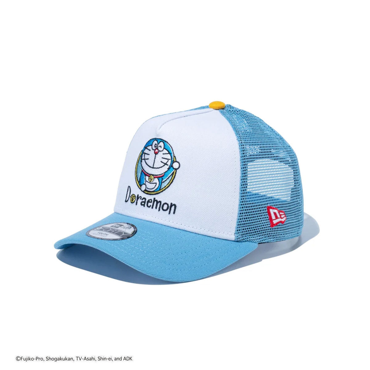 NEW ERA - Youth 9FORTY A-Frame TRUCKER DORAEMON DRAWING WHITE/SKY BLUE【14521034】