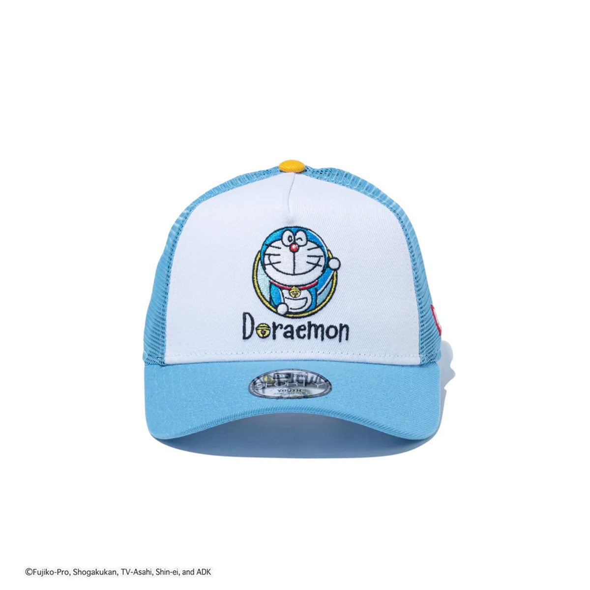 NEW ERA - Youth 9FORTY A-Frame TRUCKER DORAEMON DRAWING WHITE/SKY BLUE【14521034】