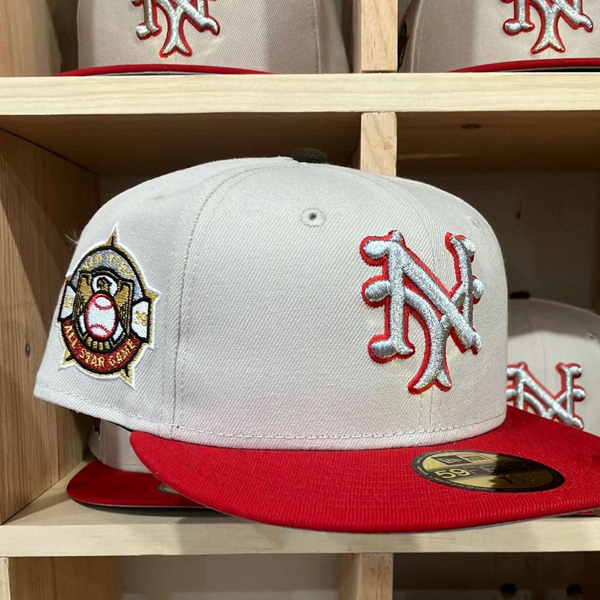 NEW ERA NEW YORK GIANTS - 59FIFTY 1939 ALL STAR GAME STONE/SCARLET