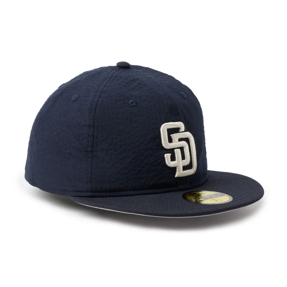 NEW ERA San Diego Padres - 59FIFTY Soft Buckram MLB Seersucker NAVY  【14745137】
