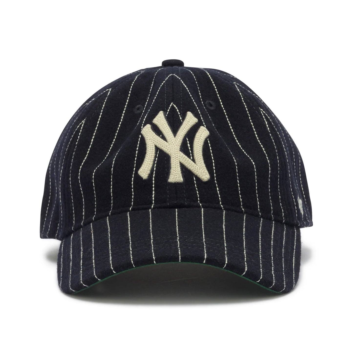 ’47 BRAND New York Yankees - CLEAN UP Wool Pinstripe NAVY【14858303 47A B-WOPCU17WIS-NYA】