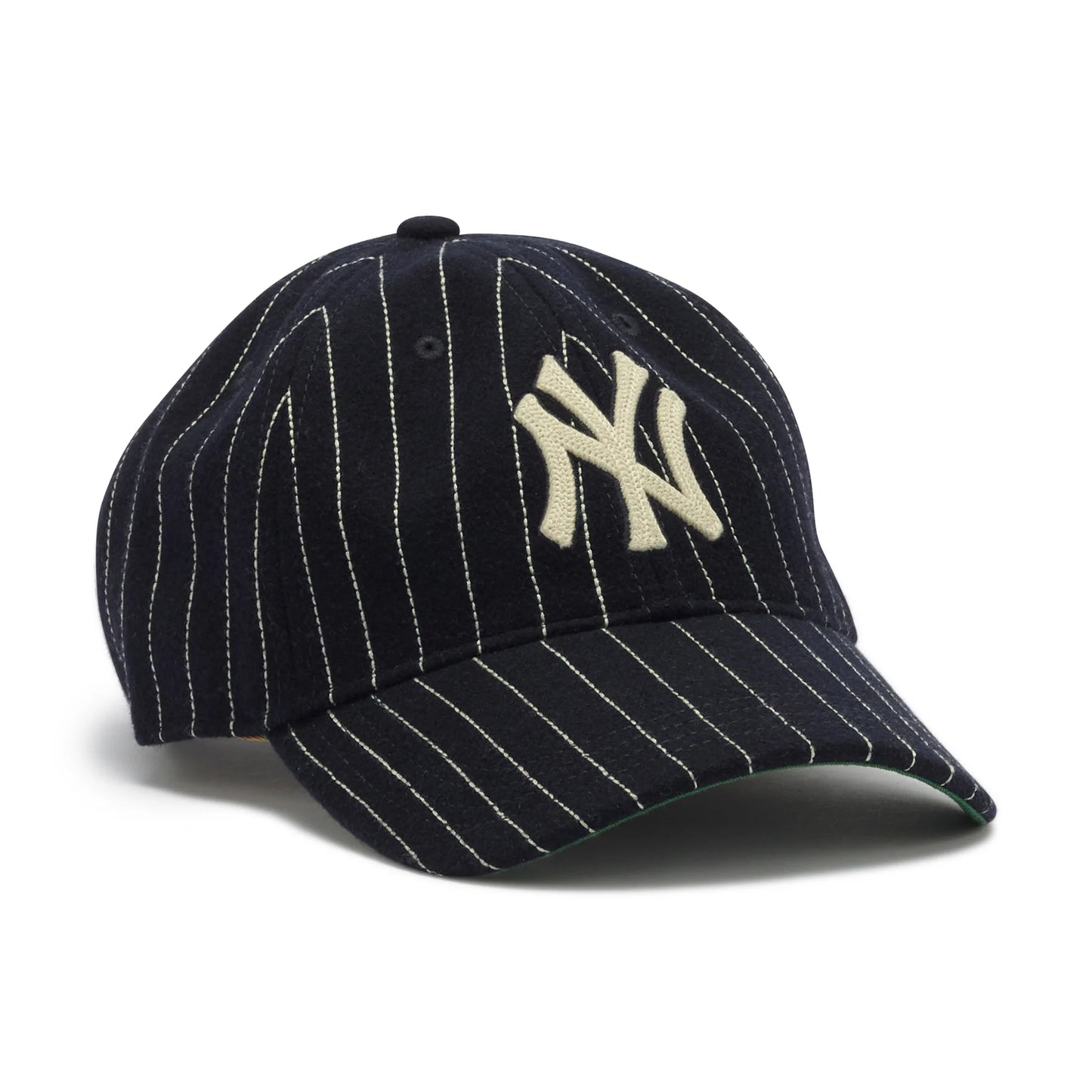 ’47 BRAND New York Yankees - CLEAN UP Wool Pinstripe NAVY【14858303 47A B-WOPCU17WIS-NYA】