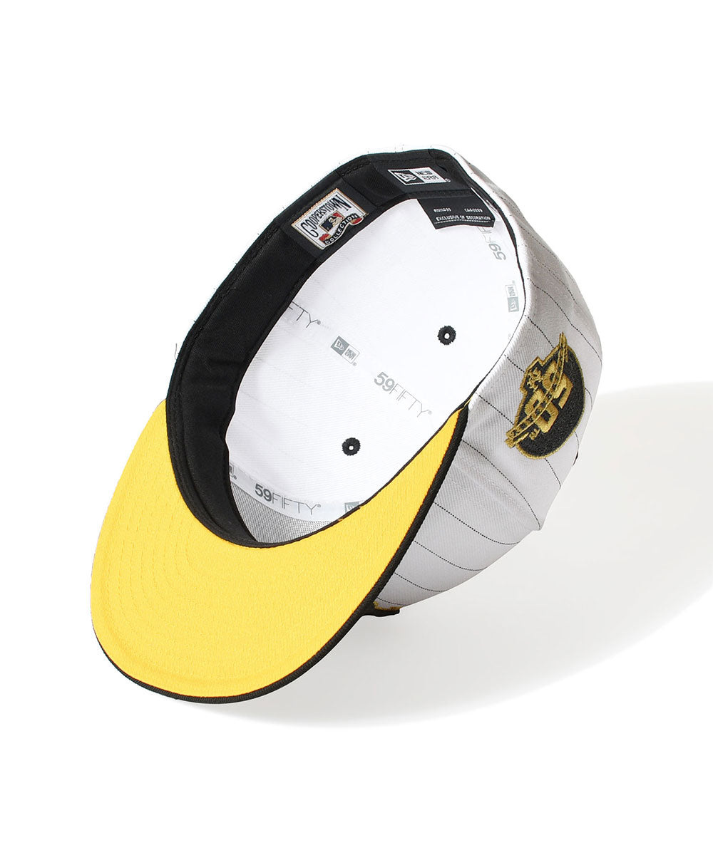 NEW ERA - NEW YORK METS CO 50TH 59FIFTY WHITE PINSTRIPE BLACK 【14909307】